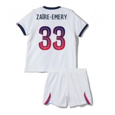 Paris Saint-Germain Warren Zaire-Emery #33 Bortaställ Barn 2026-27 Korta ärmar (+ Korta byxor)